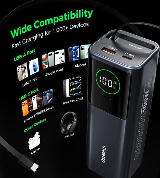 УМБ CHOETECH B1012 / 20000 mAh / 100W B1012 фото