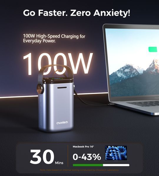 УМБ CHOETECH B1022 / 27000 mAh / 100W B1022 фото